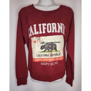 CALIFORNIA REPUBLIC SWEATSHIRT SIZE M WOMENS‎ RED